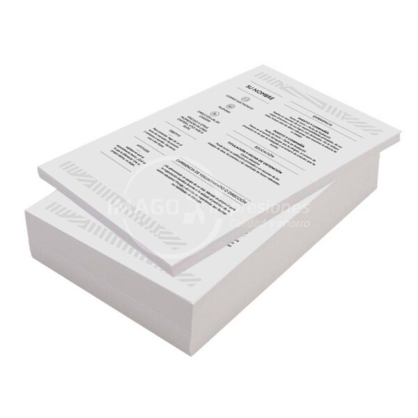 Impresiones Blanco y Negro en Papel Bond