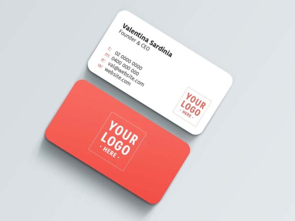 Tarjetas de Presentación – 1,000 unidades – Papel Couche – con Borde Redondeado